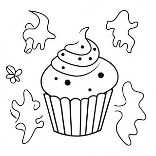 Pagina Para Colorir Cupcake De Halloween Assustador 50315-41953