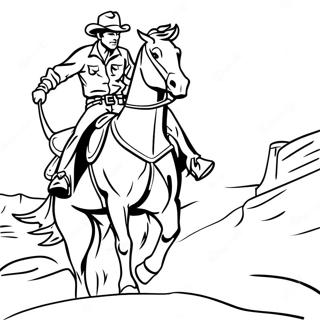 Pagina Para Colorir Do Rodeio Western 5032-4034