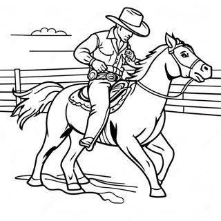 Pagina Para Colorir Do Rodeio Western 5032-4035