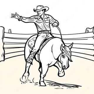 Pagina Para Colorir Do Rodeio Western 5032-4036