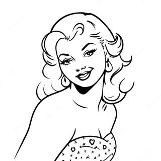 Pin Up Para Adultos Páginas Para Colorir