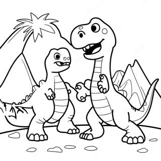 Luta De Dinossauros Páginas Para Colorir