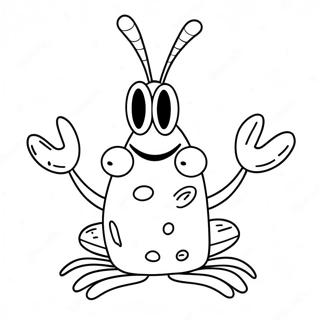 Sr. Krabs Páginas Para Colorir