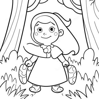 Hilda Em Uma Floresta Magica Pagina Para Colorir 50395-42017