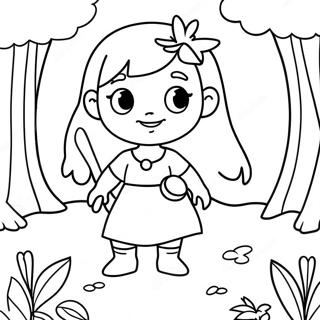 Hilda Em Uma Floresta Magica Pagina Para Colorir 50395-42018