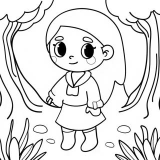 Hilda Em Uma Floresta Magica Pagina Para Colorir 50395-42019