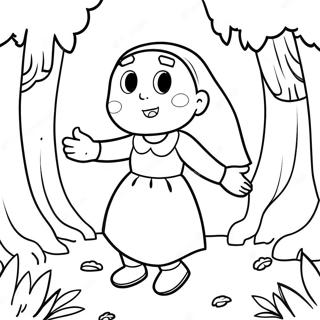 Hilda Em Uma Floresta Magica Pagina Para Colorir 50395-42020