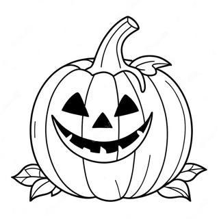 Pagina Para Colorir De Abobora Assustadora De Halloween 50485-42089