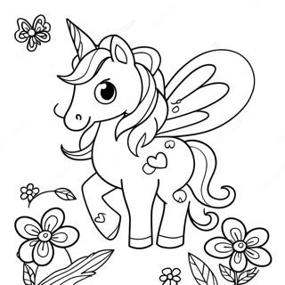 Pagina Para Colorir Da Borboleta Unicornio 50564-42139