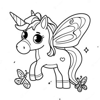 Pagina Para Colorir Da Borboleta Unicornio 50564-42140