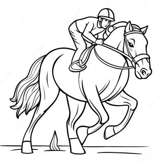 Pagina Para Colorir Do Cavalo De Corrida 50574-42146