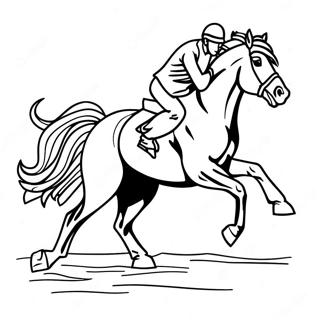 Pagina Para Colorir Do Cavalo De Corrida Galopando 50575-42151