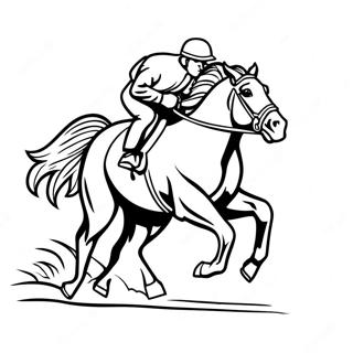 Pagina Para Colorir Do Cavalo De Corrida Galopando 50575-42152