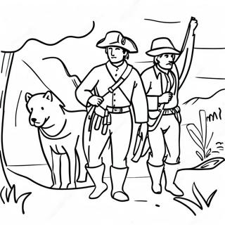 Pagina Para Colorir Da Expedicao Lewis E Clark 50594-42163