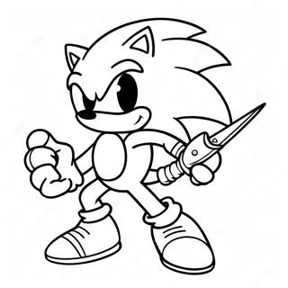 Sonic Com Uma Espada Em Acao Pagina Para Colorir 50614-42188