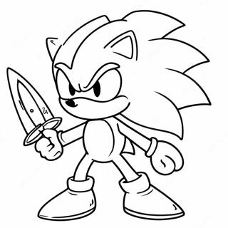 Sonic Epico Com Uma Espada Pagina Para Colorir 50615-42192