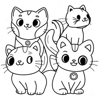 Pagina Para Colorir Gatinhos Aventureiros 50665-42226