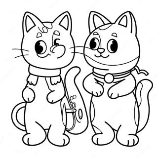 Pagina Para Colorir Gatinhos Aventureiros 50665-42227