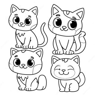 Pagina Para Colorir Gatinhos Aventureiros 50665-42228