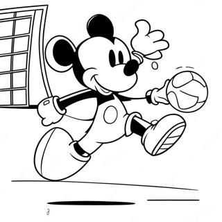 Pagina Para Colorir Mickey Mouse Jogando Futebol 50705-42269