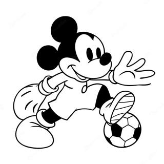 Pagina Para Colorir Mickey Mouse Jogando Futebol 50705-42271