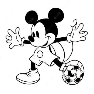 Pagina Para Colorir Mickey Mouse Jogando Futebol 50705-42272