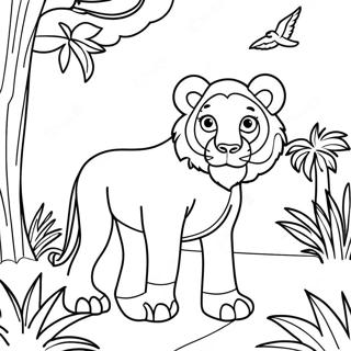 Pagina Para Colorir De Animais De Safari 5072-4067