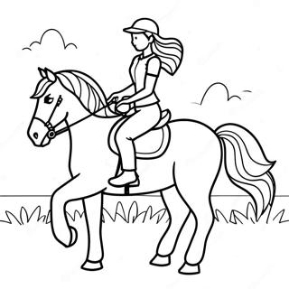 Pagina Para Colorir Da Menina Montando A Cavalo 50774-42302