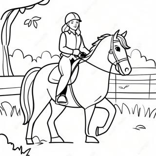 Pagina Para Colorir Da Menina Montando A Cavalo 50774-42304