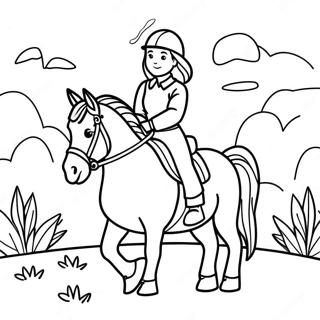 Pagina Para Colorir Da Menina Aventureira A Cavalo 50775-42309