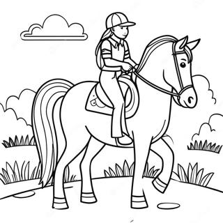 Pagina Para Colorir Da Menina Aventureira A Cavalo 50775-42310