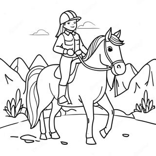 Pagina Para Colorir Da Menina Aventureira A Cavalo 50775-42311