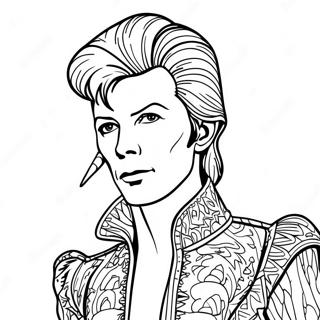 Pagina Para Colorir Do David Bowie Com Fantasia De Ziggy Stardust 50795-42318