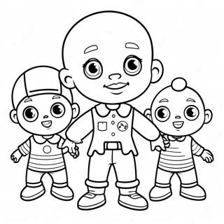 Pagina Para Colorir Do Little Bill Com Amigos 50825-42357