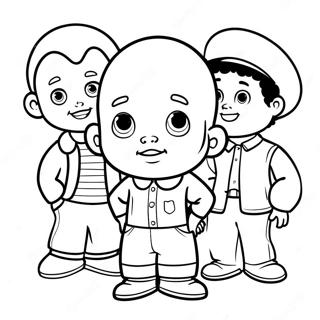 Pagina Para Colorir Do Little Bill Com Amigos 50825-42359