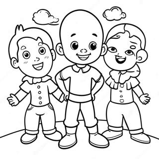 Pagina Para Colorir Do Little Bill Com Amigos 50825-42360