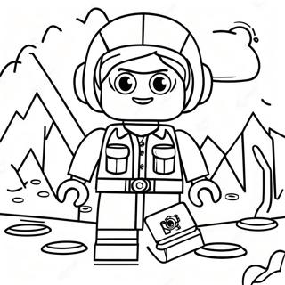 Pagina Para Colorir Da Menina Aventureira Exploradora Lego 50835-42353