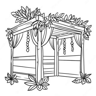 Pagina Para Colorir De Sukkah Colorido Com Decoracoes 50875-42391