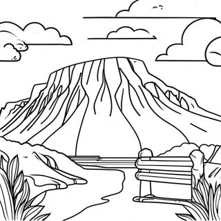 Pagina Para Colorir Da Majestosa Table Mountain 50915-42423