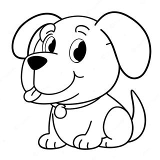 Cão Anime Páginas Para Colorir