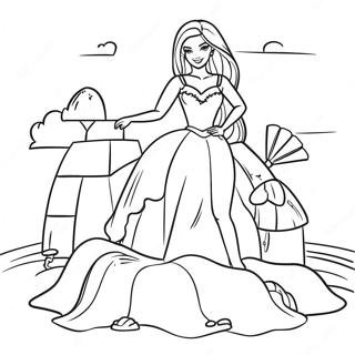 Pagina Para Colorir Da Barbie Construindo Um Castelo De Areia 50945-42446