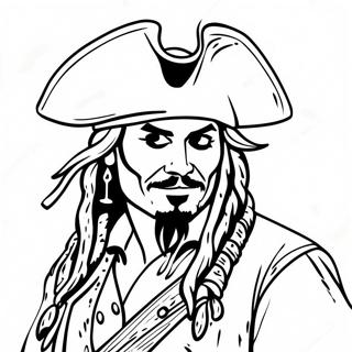 Pagina Para Colorir Do Johnny Depp Dos Piratas Do Caribe 50955-42458