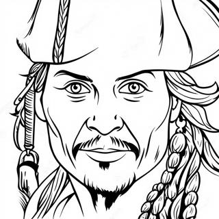 Pagina Para Colorir Do Johnny Depp Dos Piratas Do Caribe 50955-42460