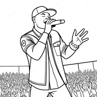 Pagina Para Colorir Do Kane Brown Se Apresentando No Palco 51005-42496