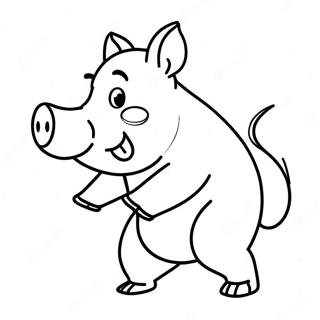 Pagina Para Colorir Do Alpha Pig Em Acao 51075-42557