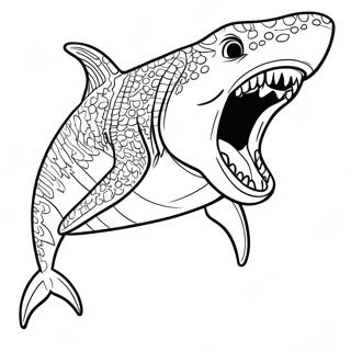 Pagina Para Colorir Do Mosassauro Megalodon 51134-42594