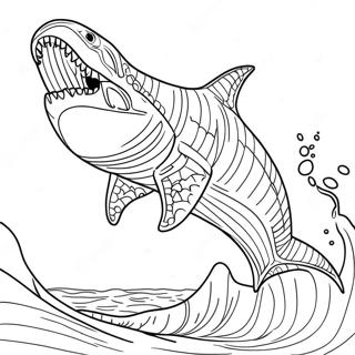 Pagina Para Colorir Do Mosassauro Megalodon 51134-42595