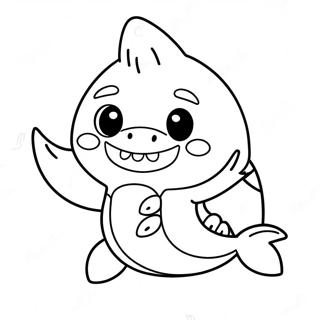 Pagina Para Colorir Do Baby Shark Fofo Fantasiado 5123-4109