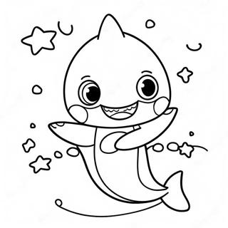 Pagina Para Colorir Do Baby Shark Fofo Fantasiado 5123-4111