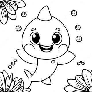 Pagina Para Colorir Do Baby Shark Fofo Fantasiado 5123-4112